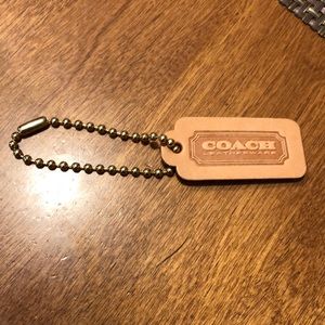 Leather coach tag